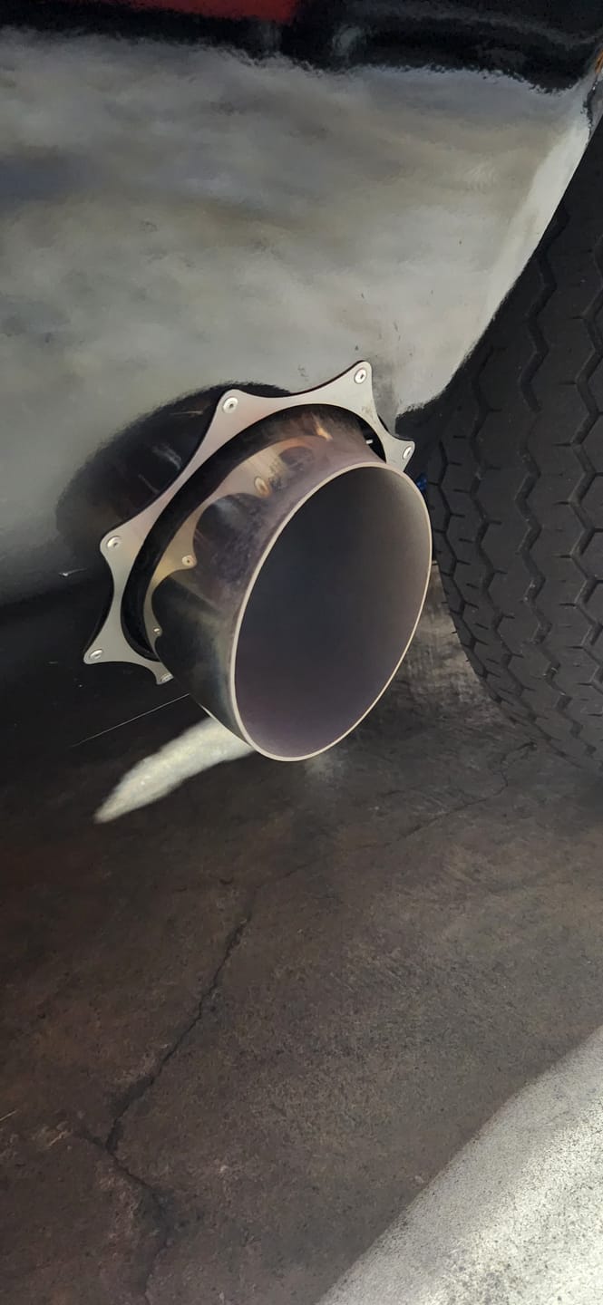 Customer photo review of Stainless Steel Exhaust Trim Ring (Single, 3"-5")