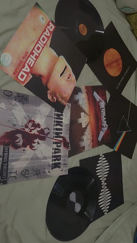 Customer photo review of CUSTOM VINYL RECORDS - WALL DECOR