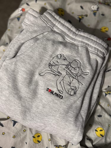 Customer photo review of Custom Outline Sweatpants