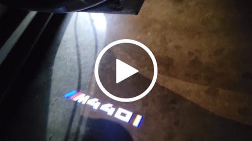 Customer video review of BMW LED DOOR LIGHTS