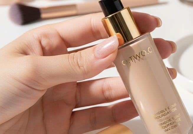 Customer photo review of O.TWO.O INVISIBLE COVER FOUNDATION