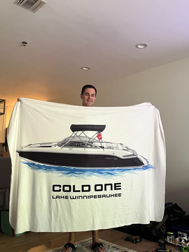 Customer photo review of Custom Fleece Blanket