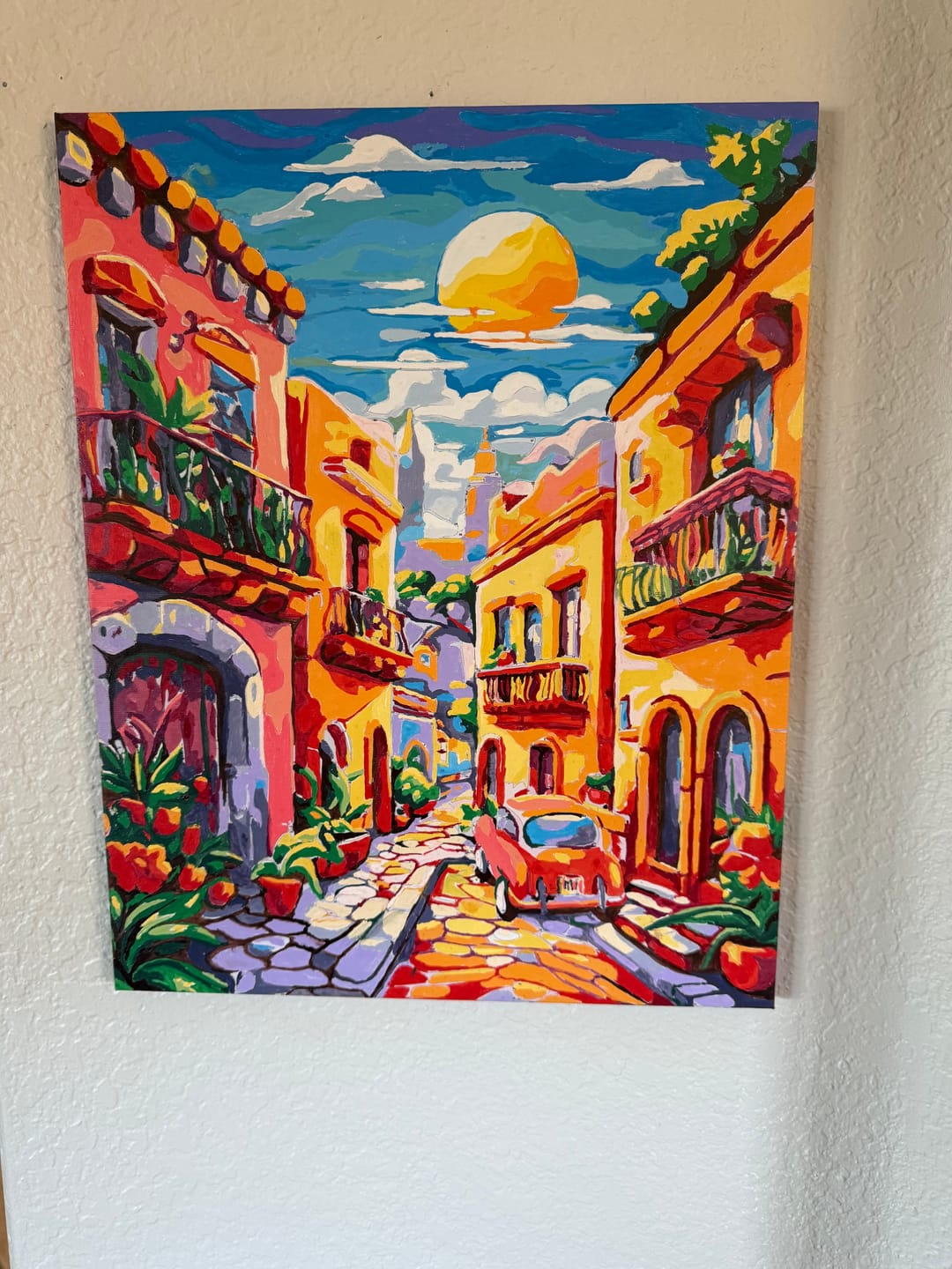 Customer photo review of Custom Paint by Numbers Kit