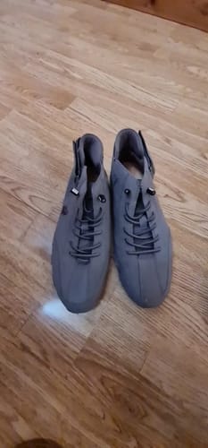 Customer photo review of Men Women Velcro Suede High Boots Beck Shoes (Unisex) (BOGO) (Discount auto-applies with 2 pairs in the cart.)