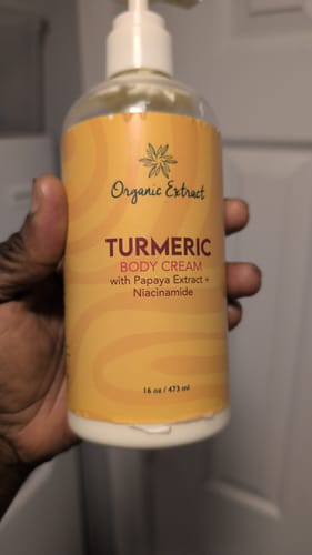 Customer photo review of Golden Radiance Turmeric Skincare Set