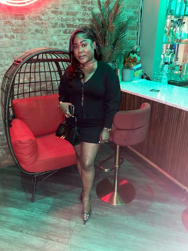 Customer photo review of Richie Skirt Set (Black)