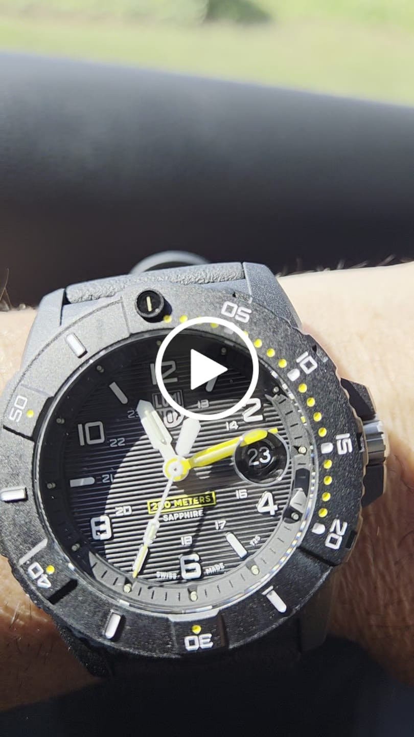 Customer video review of Luminox Men's Quartz Watch - Navy Seal 3600 Series Black Dial Strap Dive | 3601