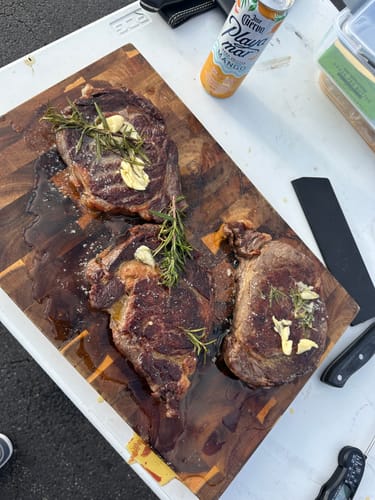 Customer photo review of Steak Grill Packs - DELMONICOS/ BONELESS RIBEYE