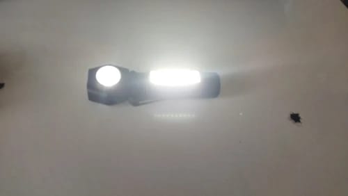 Customer photo review of Multifunktionale 2-in-1 LED Taschenlampe & Stirnlampe