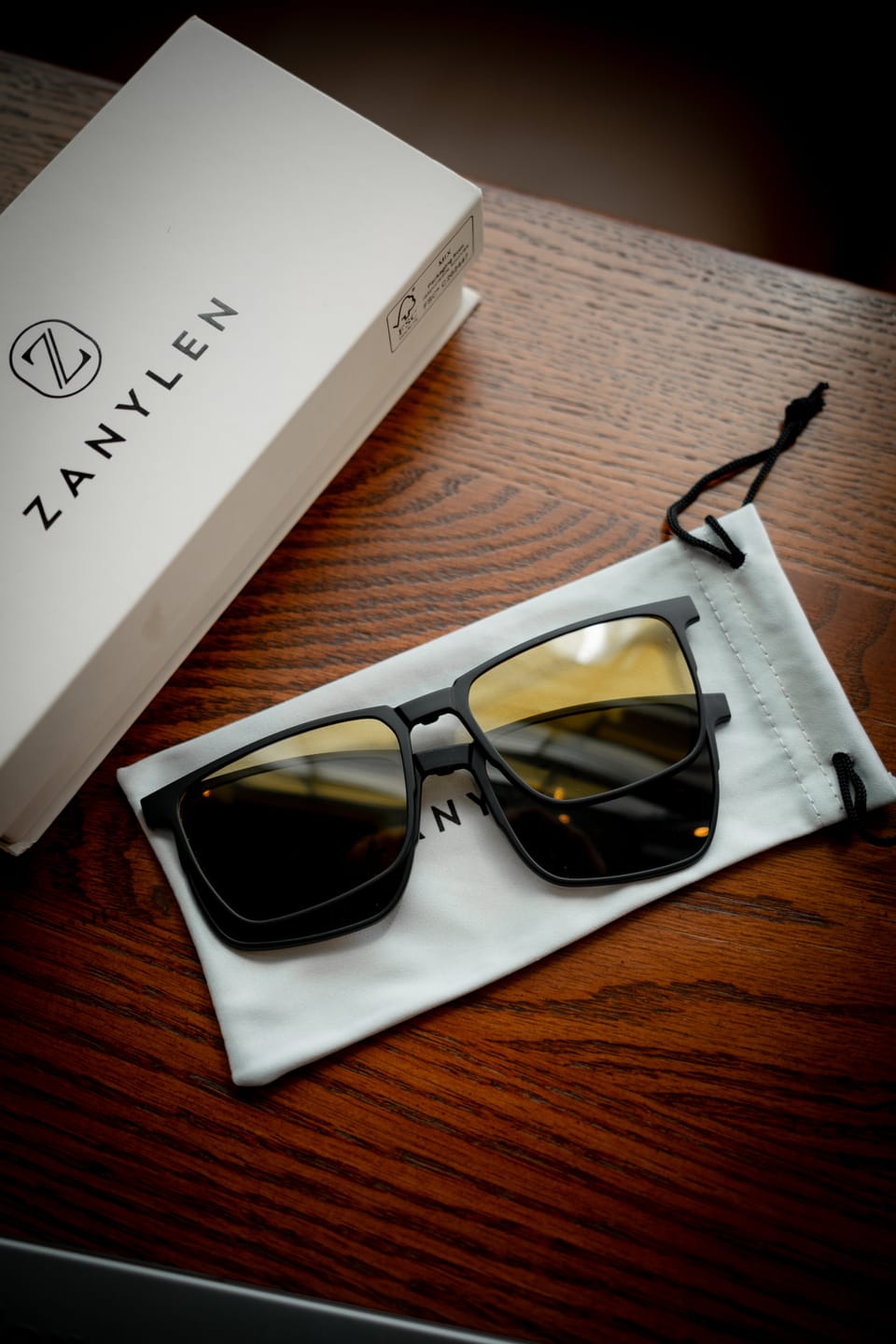 Customer photo review of Dalton | Magnetic Clip-on Eyeglasses Sunglasses | ZanyLen 2025 New Arrivals