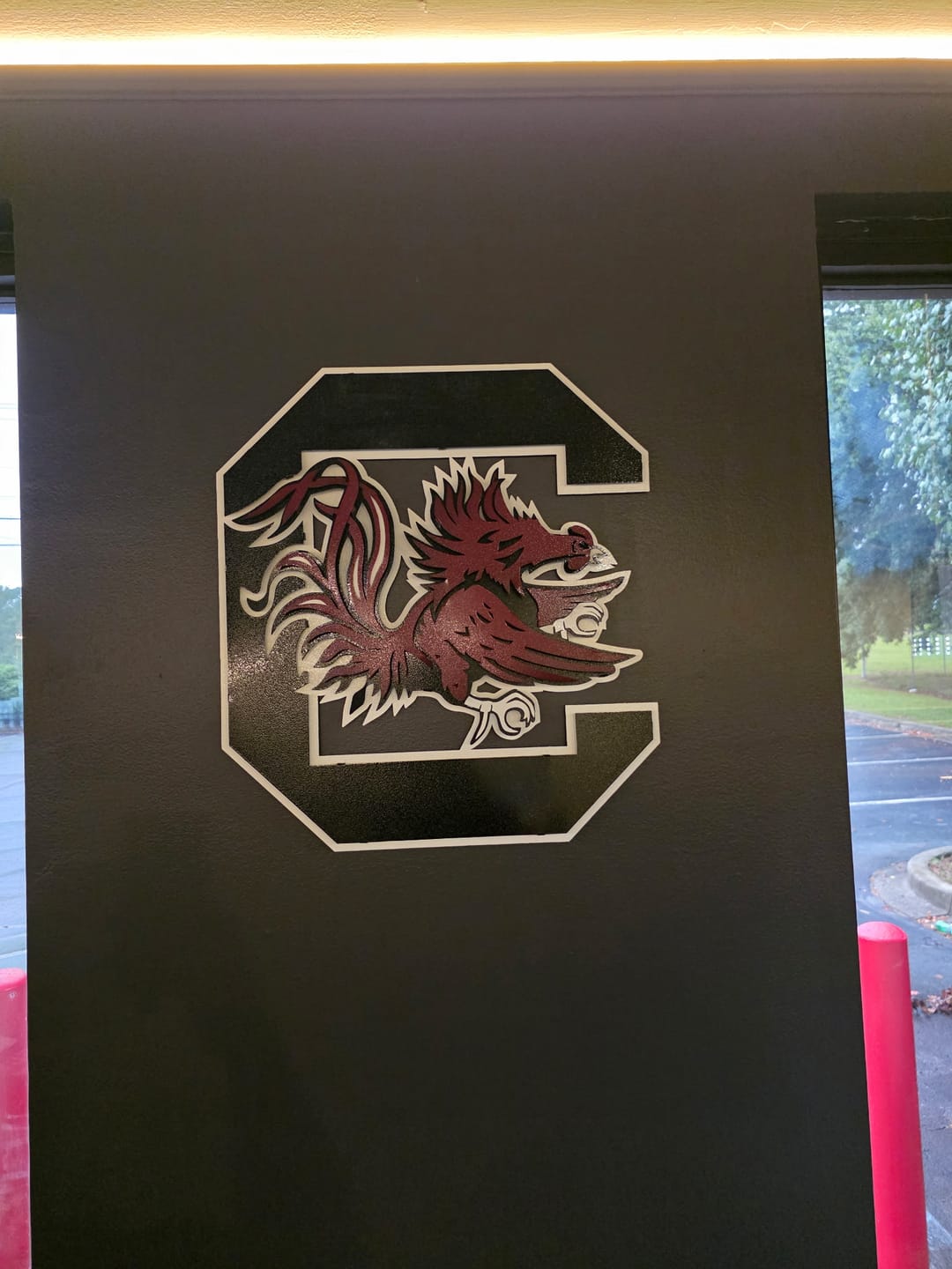 Customer photo review of South Carolina Gamecocks "Block C" 3D Vintage Metal Wall Art