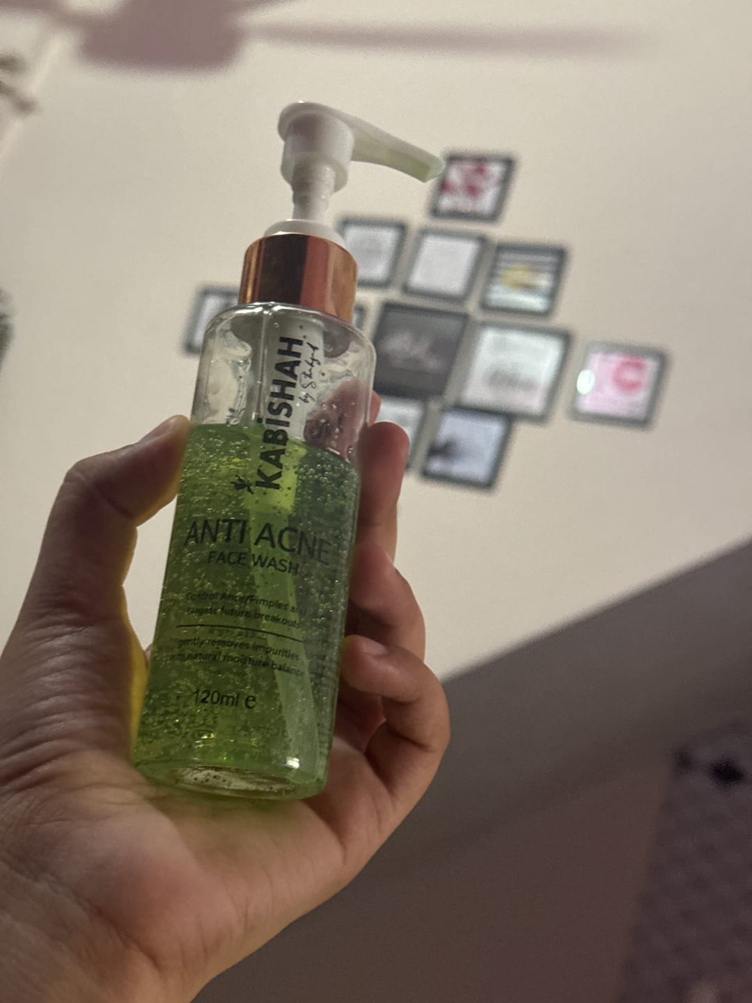 Customer photo review of ClearSkin Pro Anti Acne Face Wash