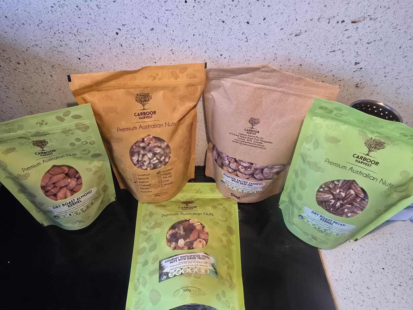 Customer photo review of Gourmet Mixed Nuts (with dried fruit)