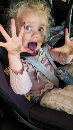 Customer photo review of Snack-kuler med blåbær og cashewsmør