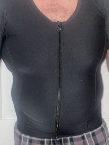 Customer photo review of Men's Posture Shirt™ Zipper - Schwarz