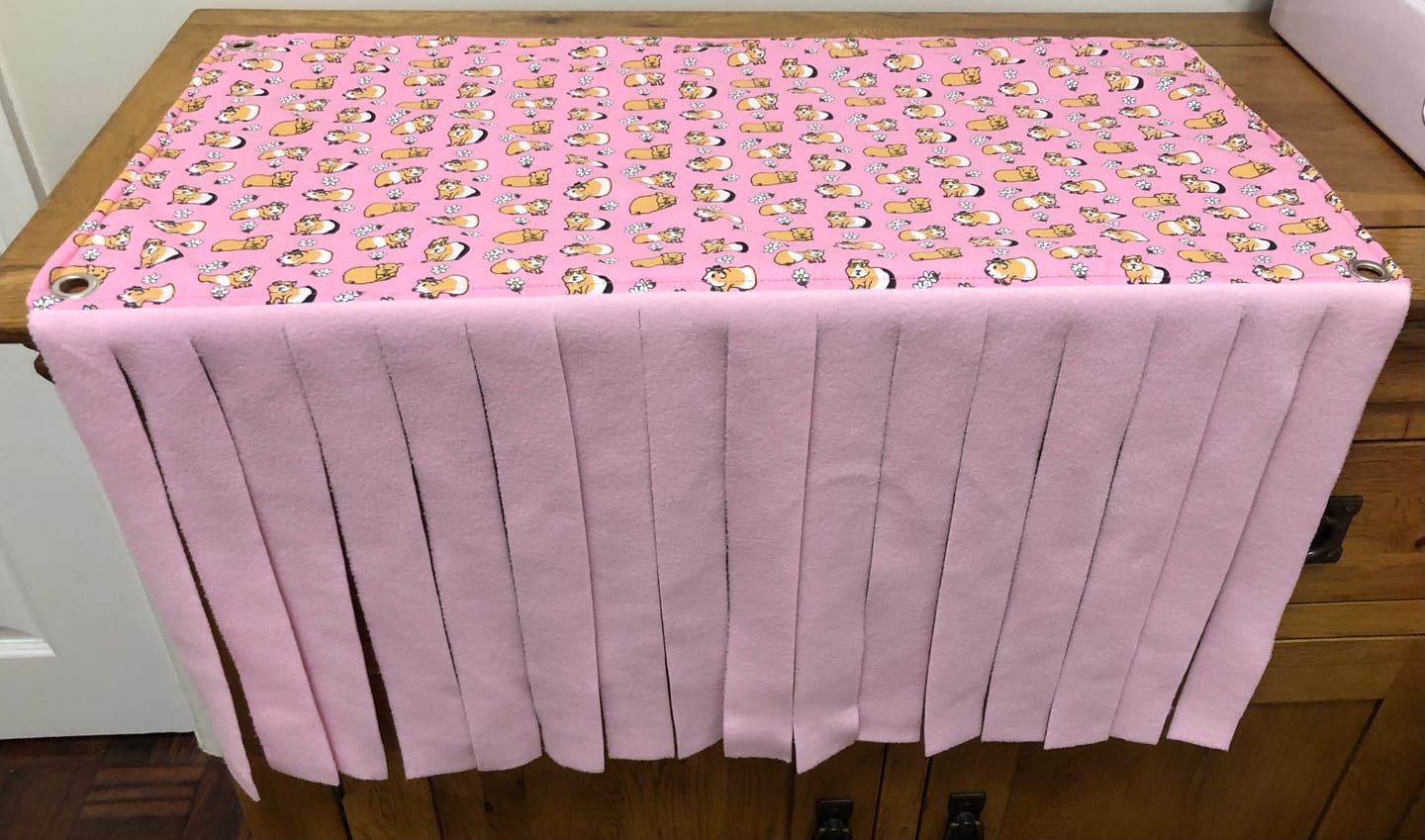 Customer photo review of Sunflowers Rose & Hubble Cotton Poplin Fabric