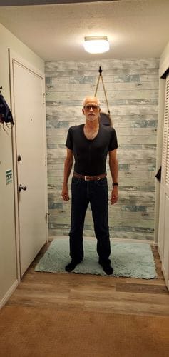 Customer photo review of Men's Posture Shirt™ Zipper - Schwarz B-STOCK