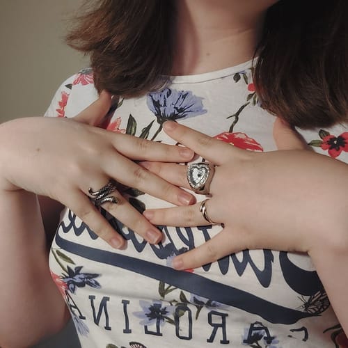 Customer photo review of LOVE RING | SILVER