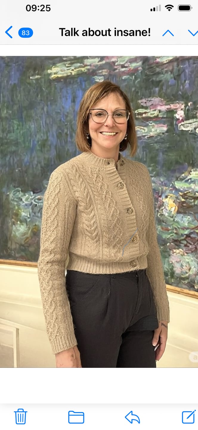 Customer photo review of Weekend Max Mara Abito Plaited Wool Cardigan