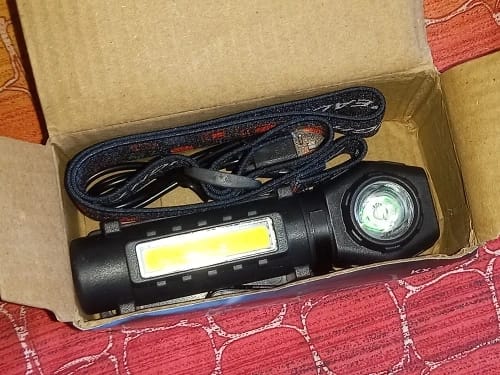 Customer photo review of Multifunktionale 2-in-1 LED Taschenlampe & Stirnlampe
