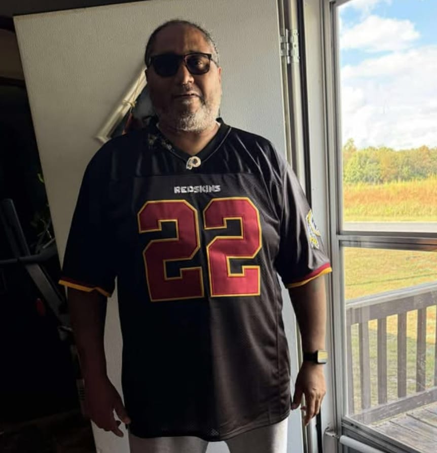 Customer photo review of Redskins Football Jersey