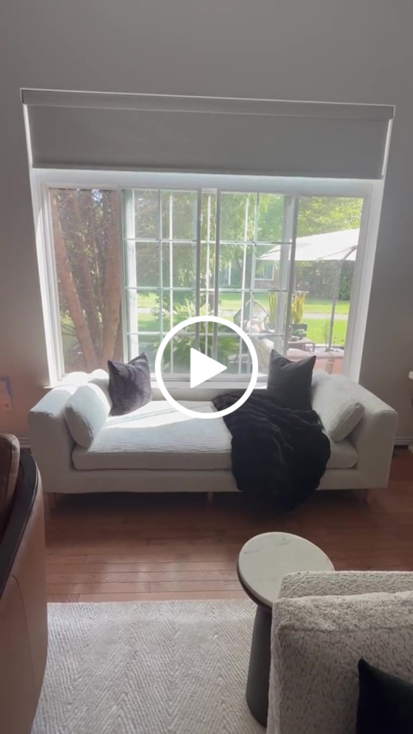 Customer video review of Bringnox Motorized Roller Shades 100% Blackout Linen
