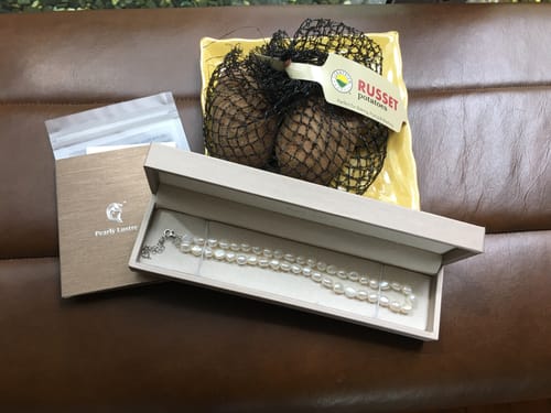 Customer photo review of Baroque Pearl Necklace WN00536 | Rock