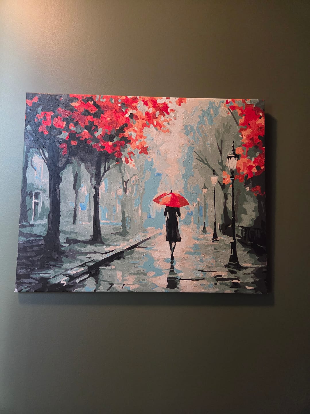 Customer photo review of Adjustable Artist Easel