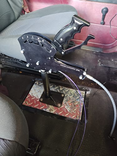 Customer photo review of TH350 3 Speed Reverse Pattern Operator Series Billet Shifter Front Exit