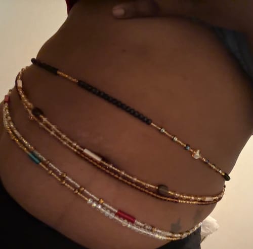 Customer photo review of *Limited Edition* Wealthy African Waist Beads