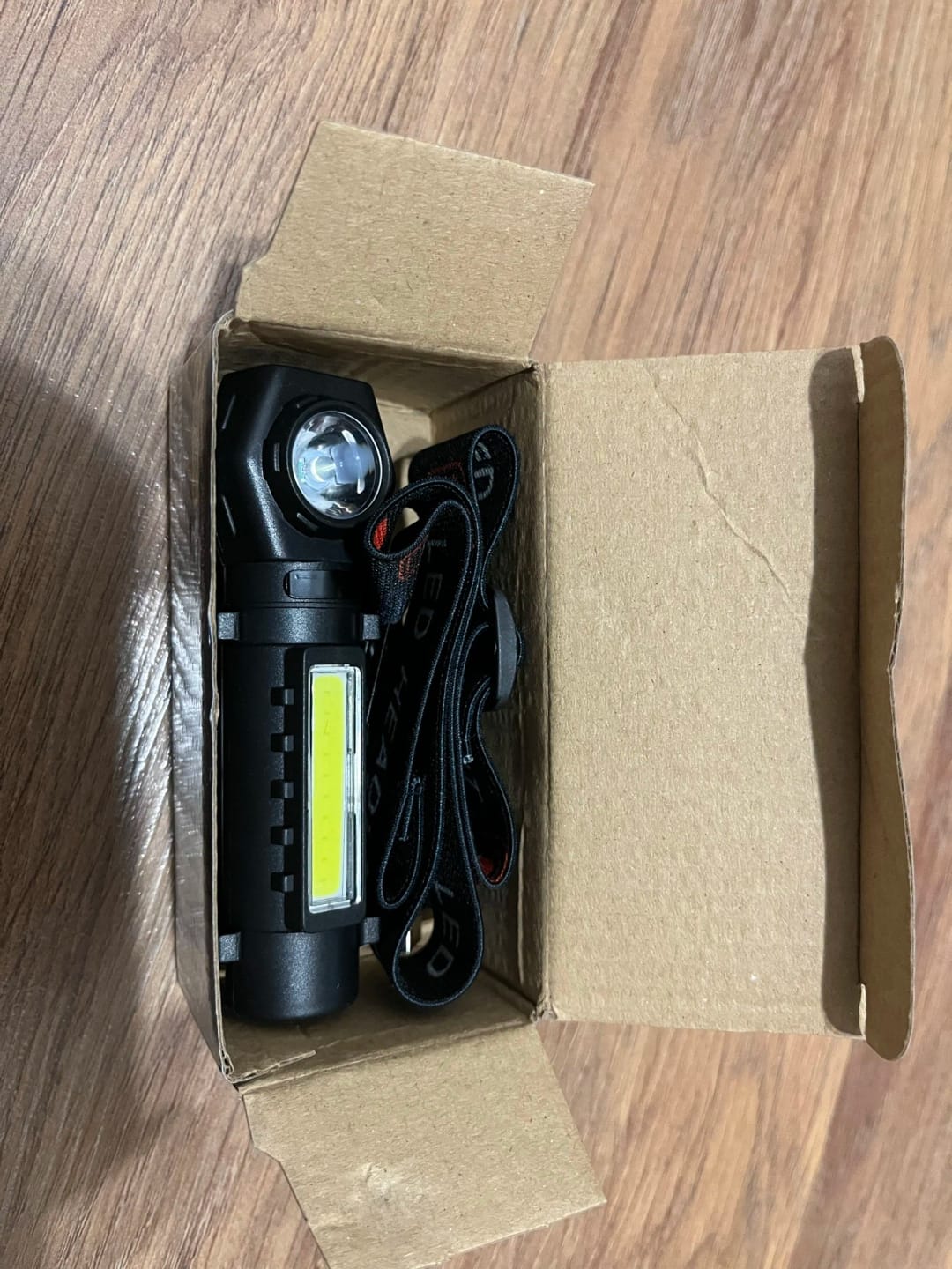 Customer photo review of Multifunctional 2-in-1 LED Flashlight & Headlamp