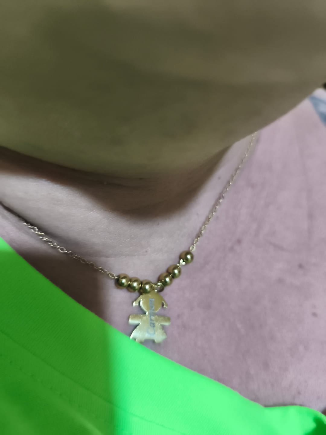 Customer photo review of Collana Nascita con bambino - Piccolo Mio