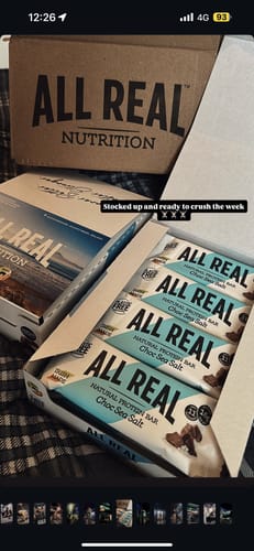 Customer photo review of Choc Sea Salt Protein Bar 50g x 12 bars