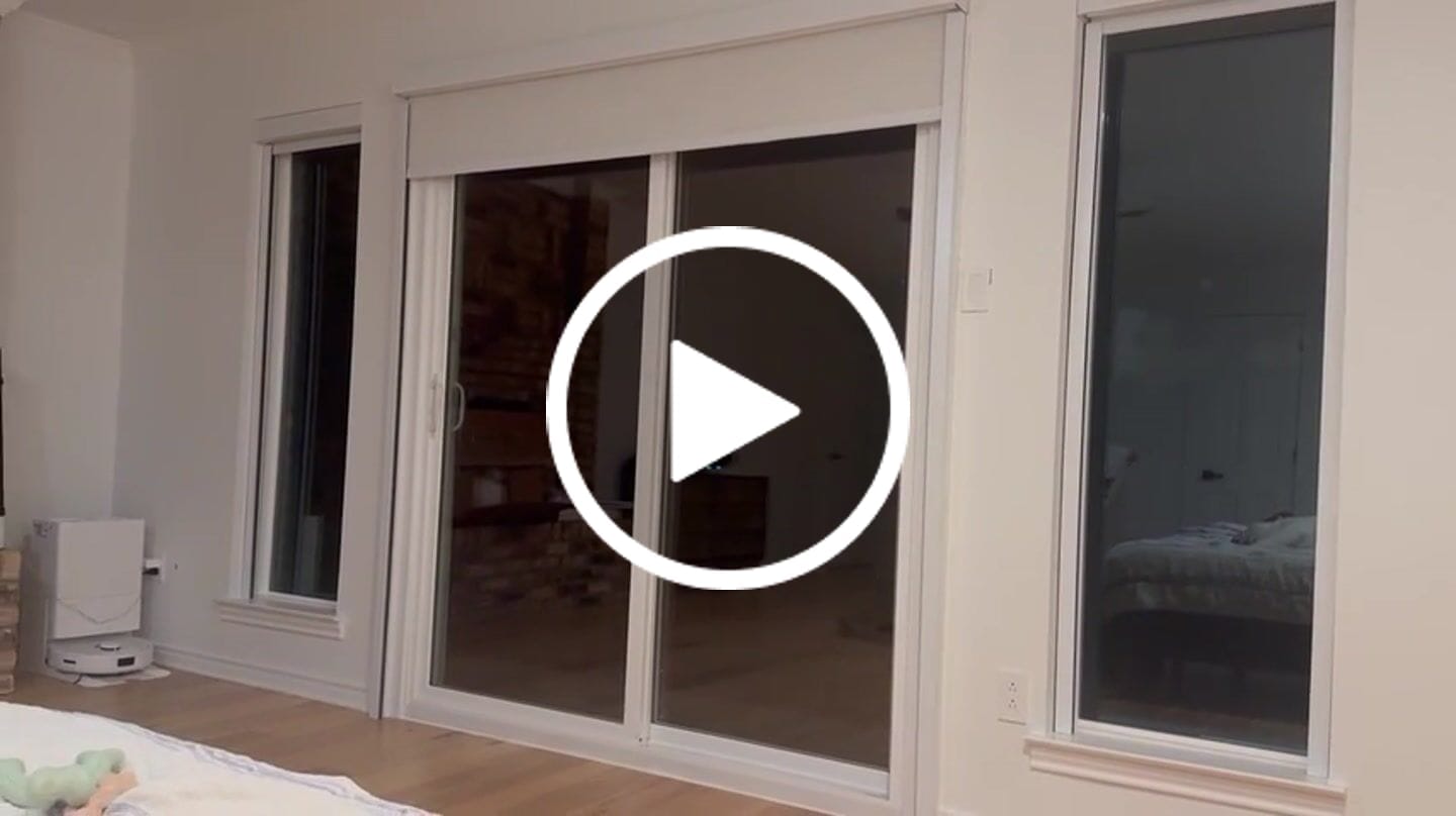 Customer video review of Bringnox Motorized Roller Shades 100% Blackout Linen