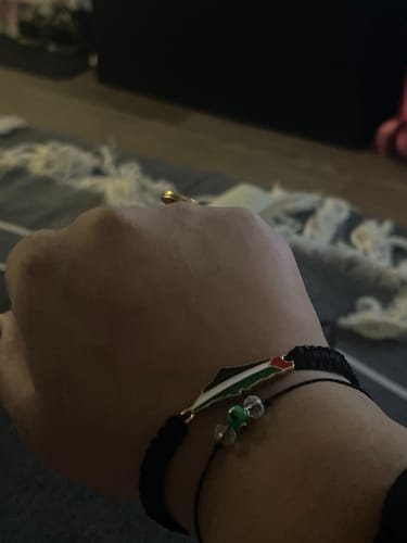 Customer photo review of Palestine Thread Bracelet