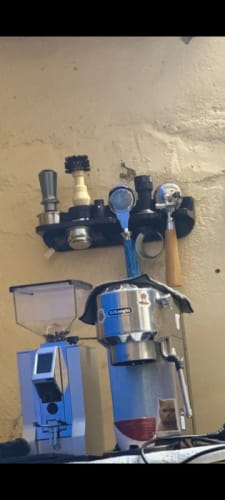 Customer photo review of Support mural pour porte-filtre