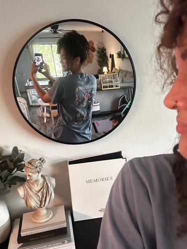 Customer photo review of Backyard Birds Front/Back Print Comfort Colors T-Shirt