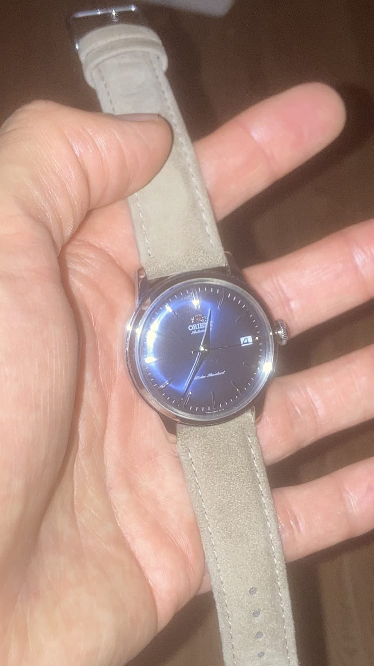 Customer photo review of Reloj Orient Automatic RA-AC0M12L Bambino Azul 38.4mm