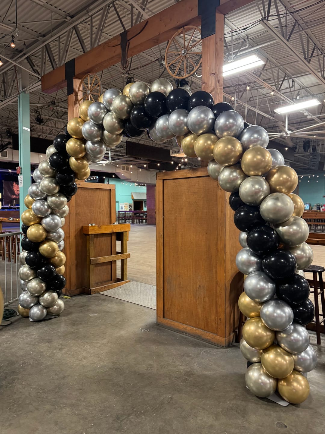 Customer photo review of 10x8ft Aluminum Alloy Tube Arch Balloon Flower Stand For Wedding Birthday Baby Shower