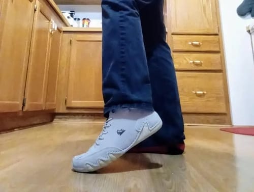 Customer photo review of Men Women Velcro Suede High Boots Beck Shoes (Unisex)