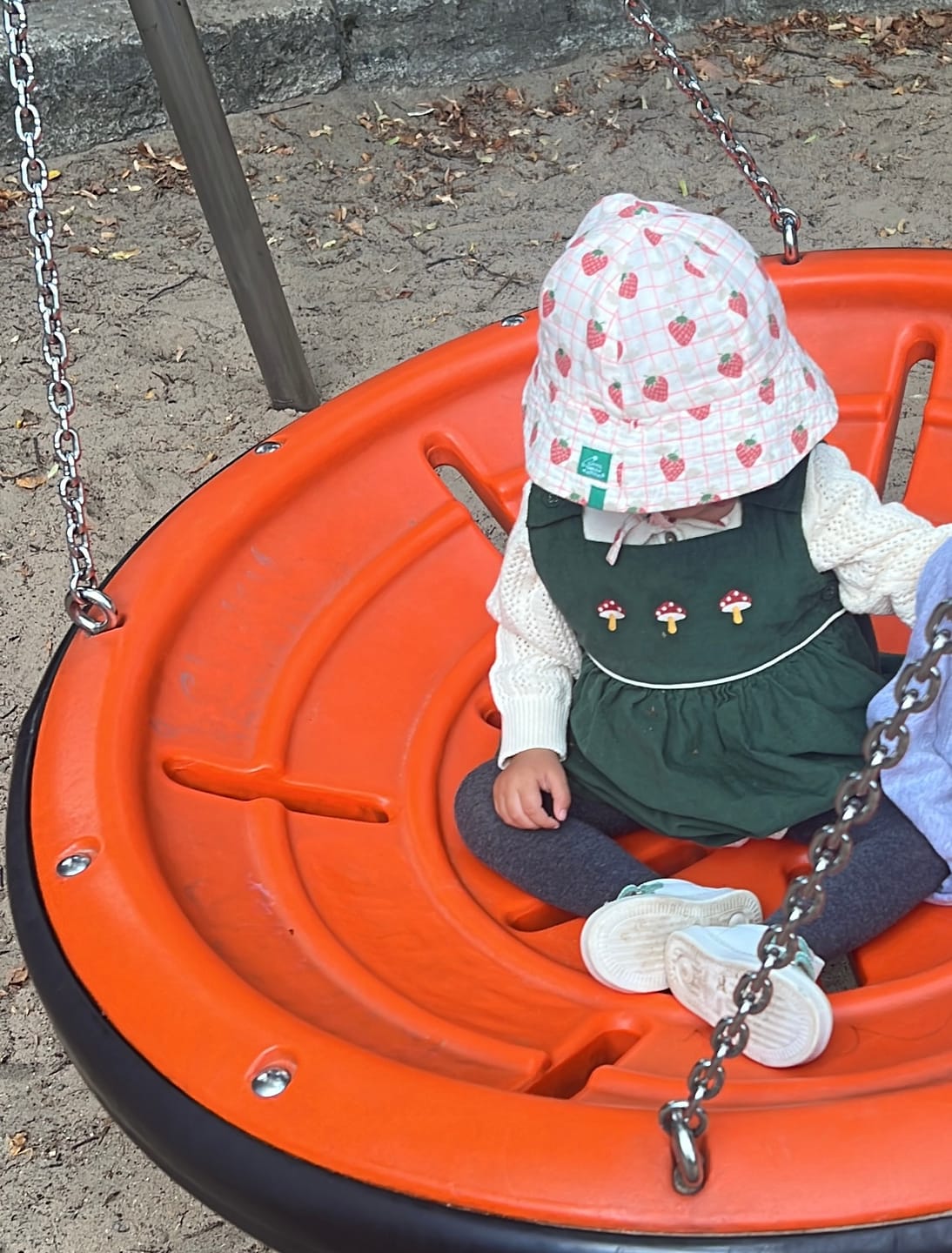 Customer photo review of Strawberry Days Reversible Sunhat