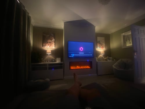 Customer photo review of Acoustic Slat Wall Panel - Walnut