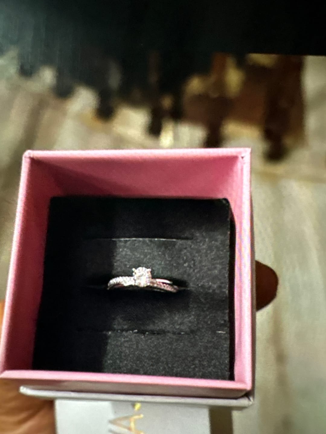 Customer photo review of Silver Zircon Layered Ring