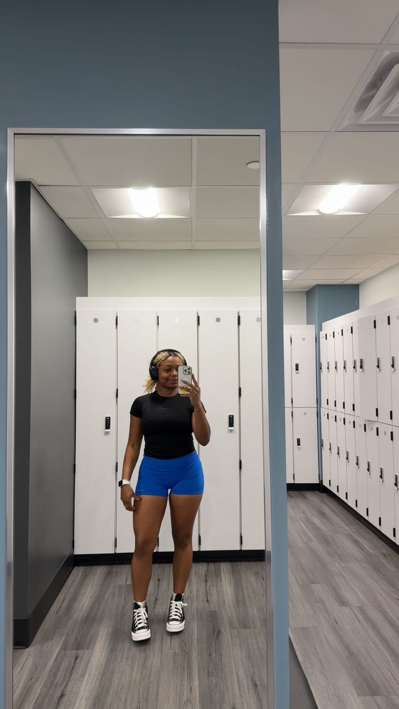 Customer photo review of W174 Flashback Foldover Shorts