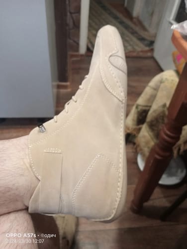 Customer photo review of Men Women Velcro Suede High Boots Beck Shoes (Unisex) (BOGO) (Discount auto-applies with 2 pairs in the cart.)
