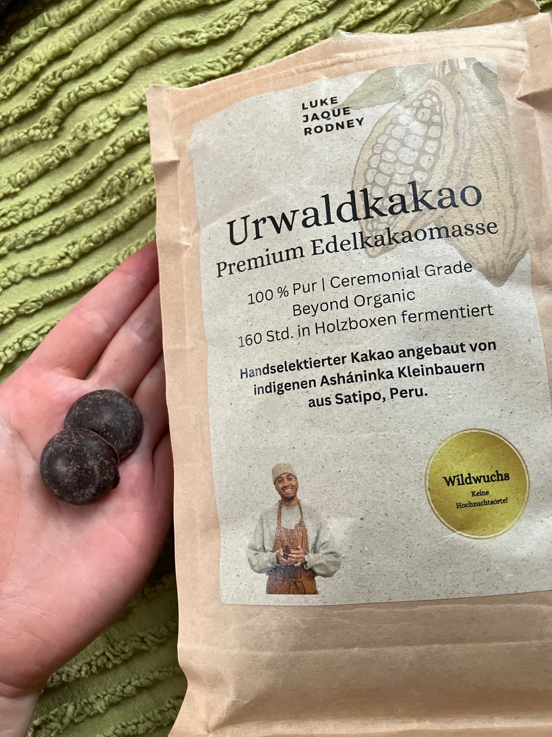 Customer photo review of Urwaldkakao | Edelkakao Drops
