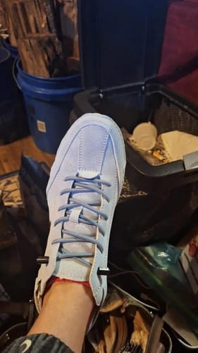 Customer photo review of Men Women Velcro Suede High Boots Beck Shoes (Unisex)