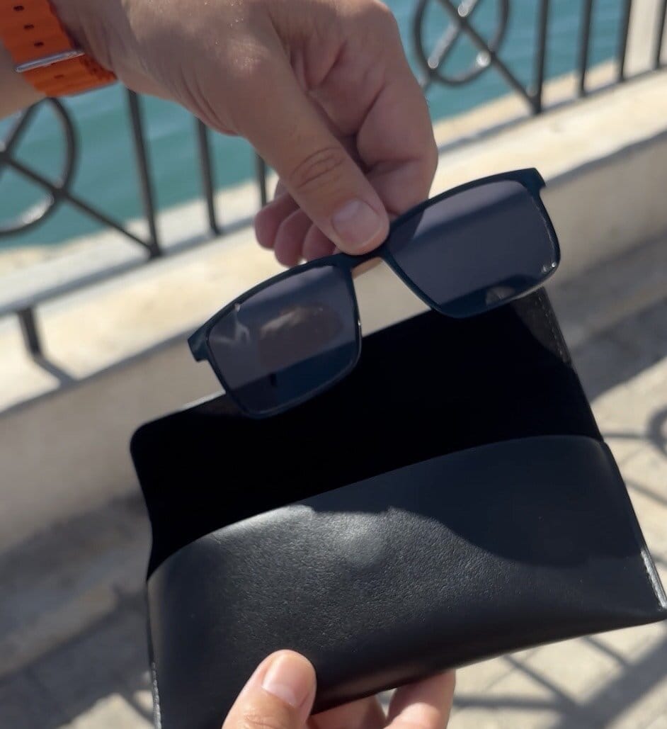 Customer photo review of Colt | Magnetic Sporty Clip-on Eyeglasses Sunglasses | ZanyLen New