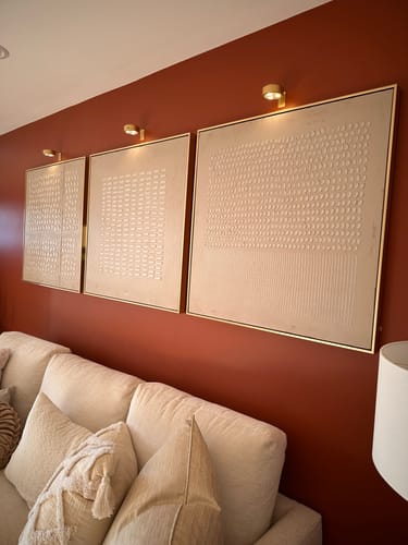 Customer review photo for Abstract Painting Set Of 3 #SP061