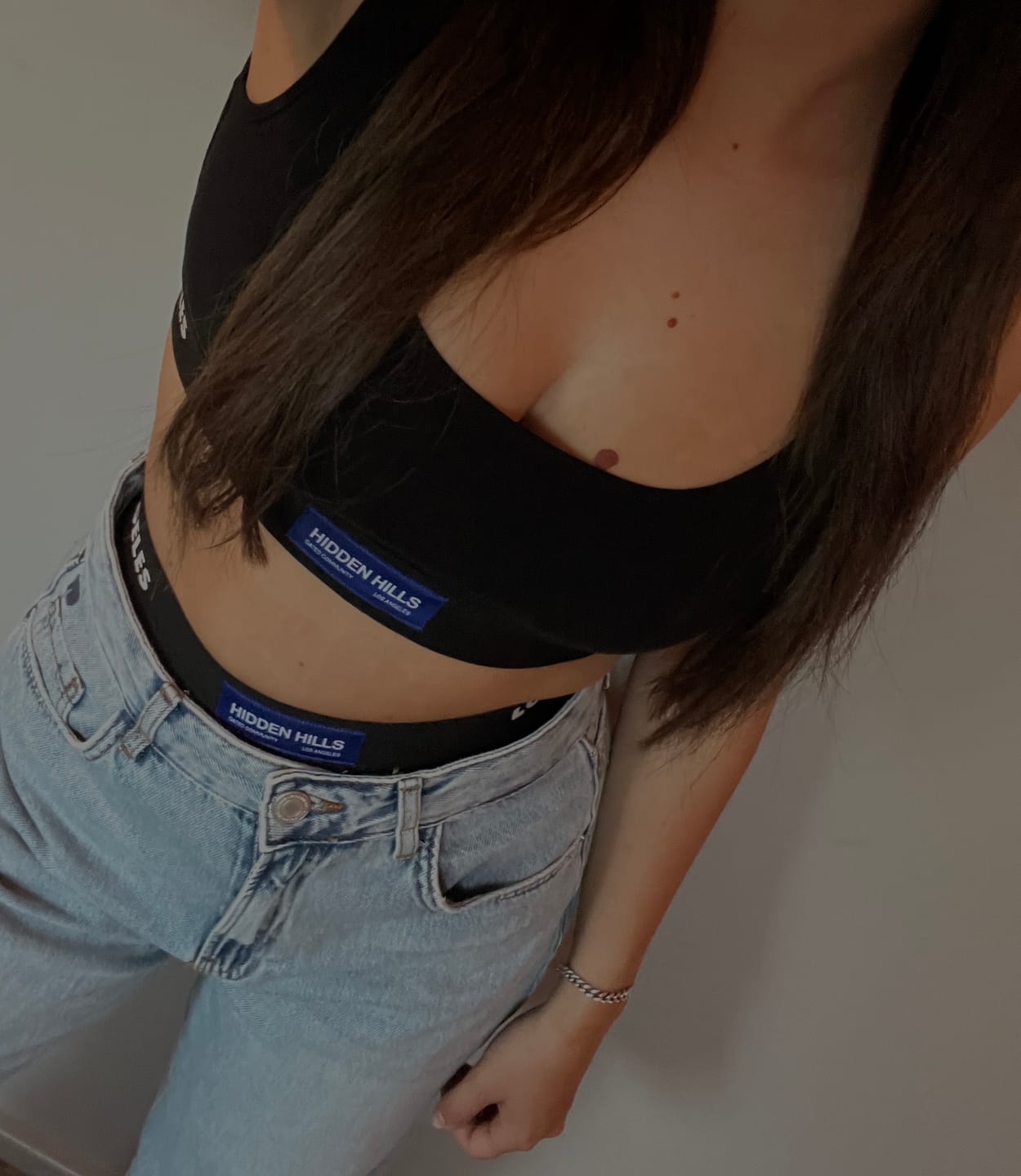 Customer photo review of LABEL BRA TOP NAVY